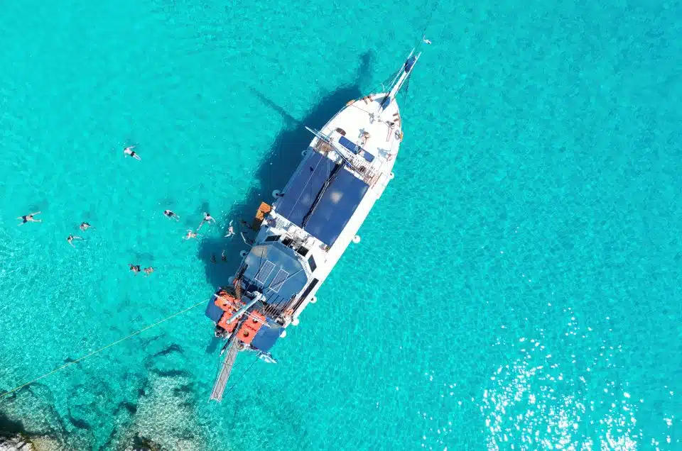 Day cruise boat from Parga to Paxos and Antipaxos in the Ionian Sea